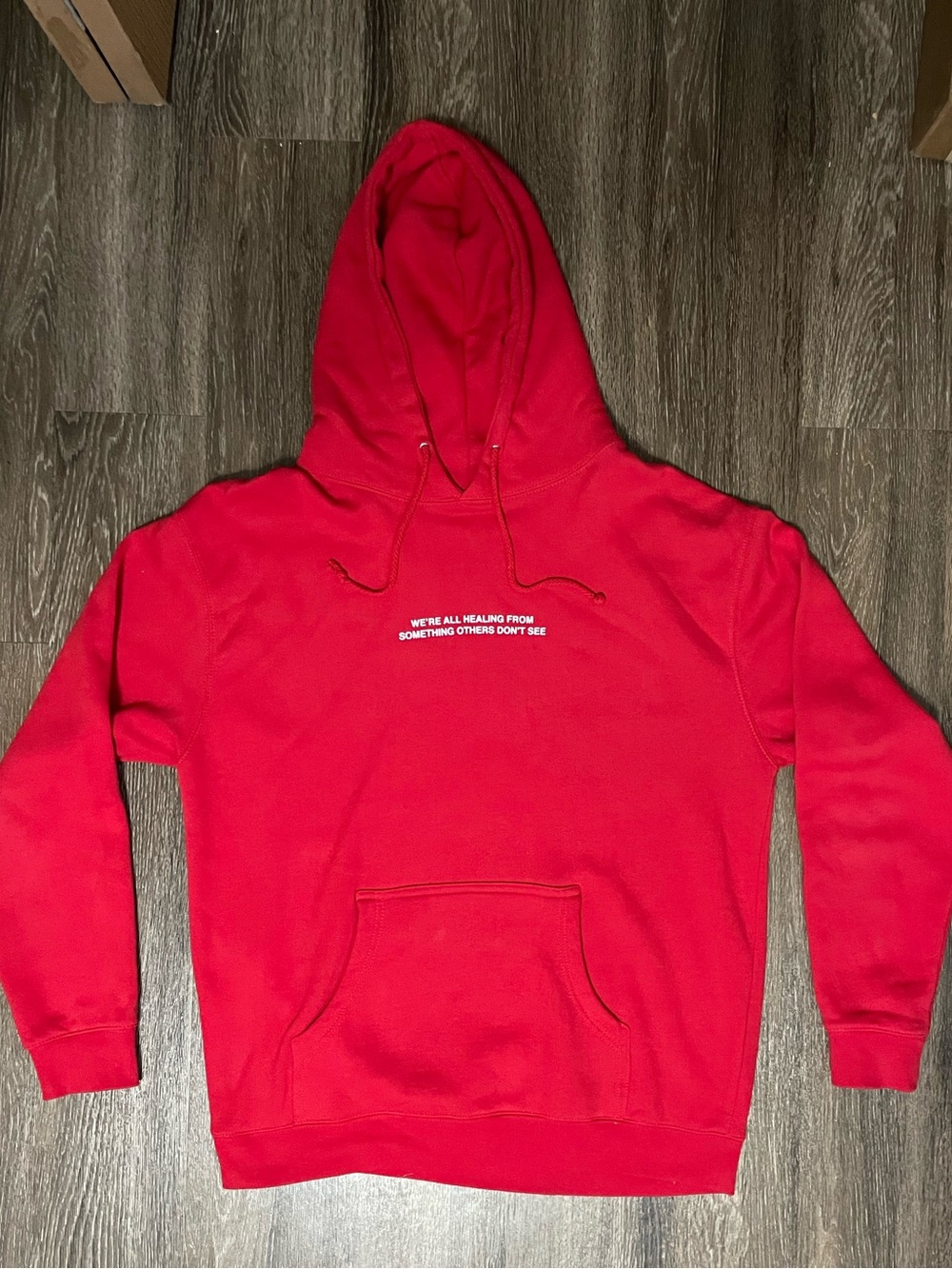 WNRS Red Hoodie Size L
